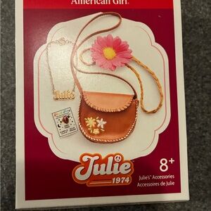 American Girl Julie's Accessories Floral Purse and Necklace Brand New